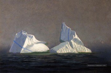  marin tableaux - Icebergs paysage marin William Bradford